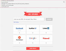 Tablet Screenshot of likeexplorer.com